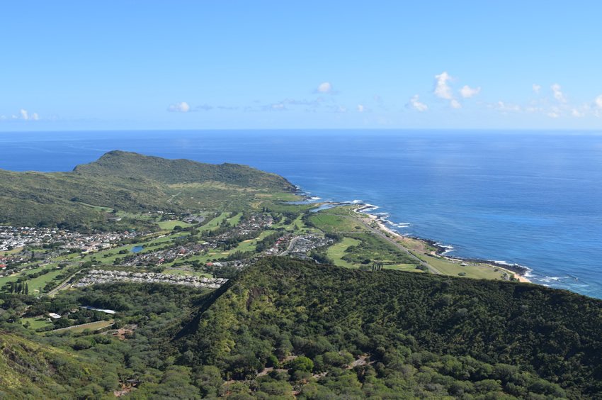 View to Oahu's south shore