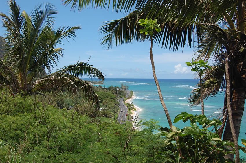 Scenic lookout near Ka'a'awa Valley