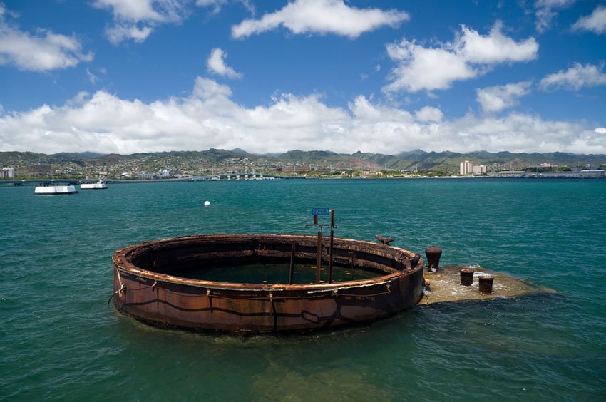 Remains of the USS Arizona