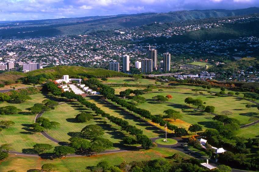 Aerial of Punchbowl