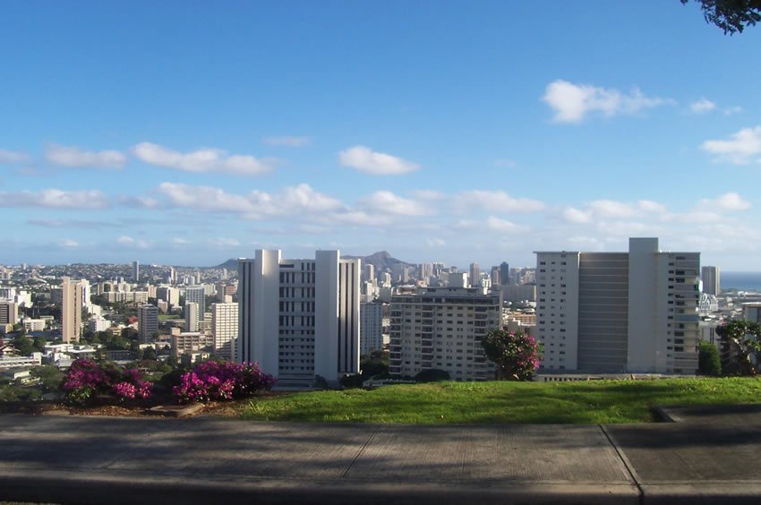 View to Honolulu from Punchbowl