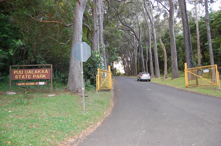 Entrance to Pu'u Ualaka'a State Park