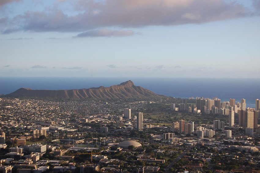 View to Diamond Head Crater