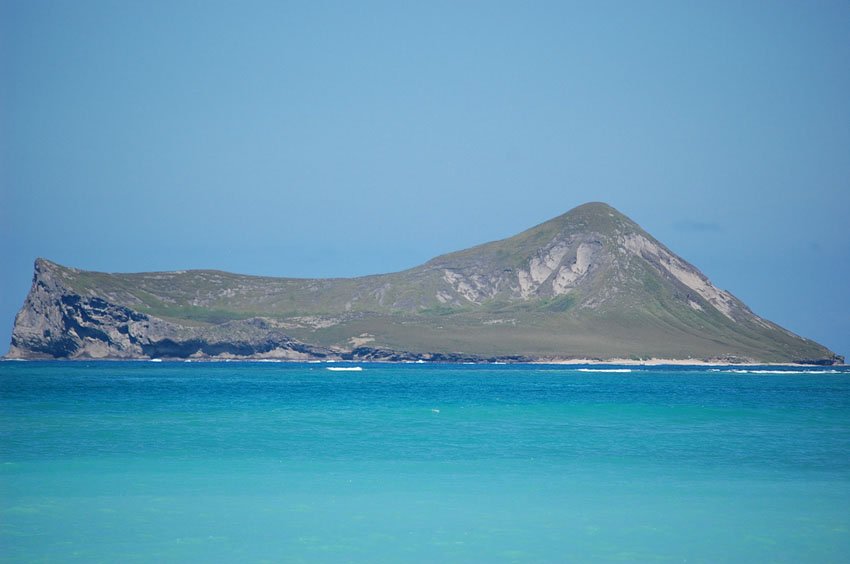 Close-up view of Rabbit Island