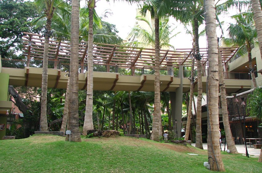 View from Kalakaua Avenue in Waikiki