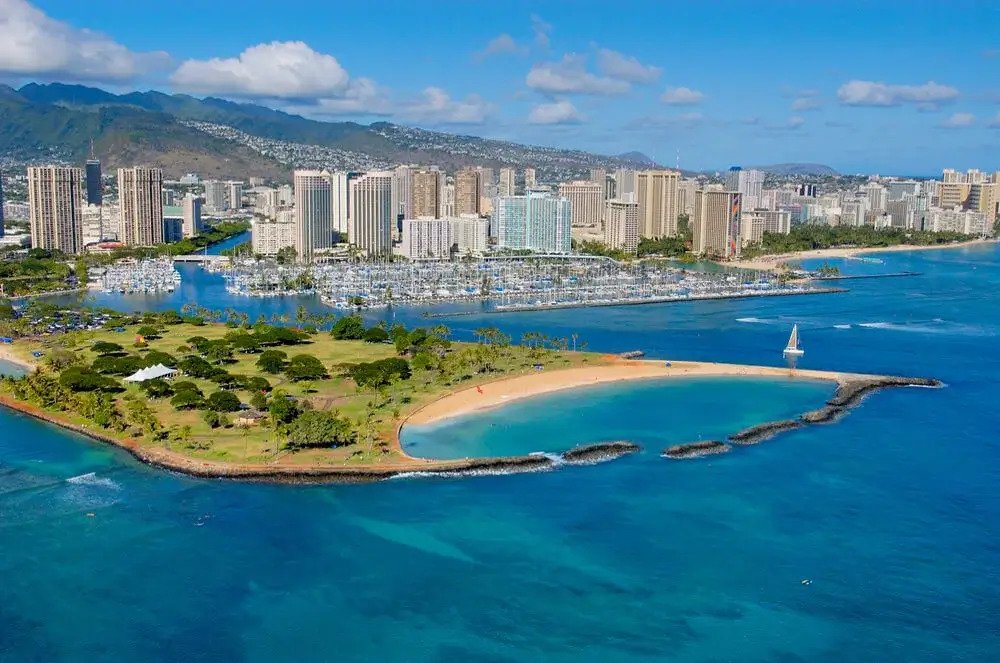 Magic Island aerial