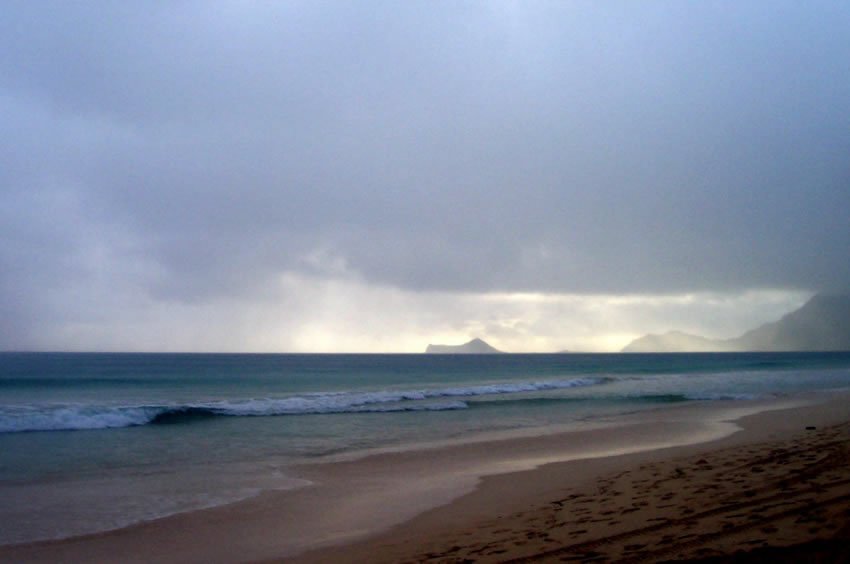 Calm seas on a cloudy day