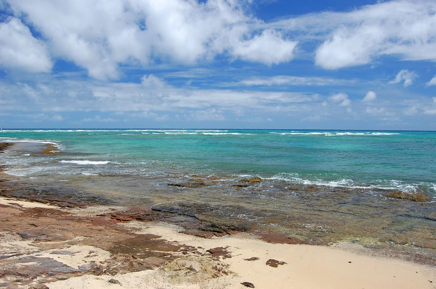 Rocky Oahu beach