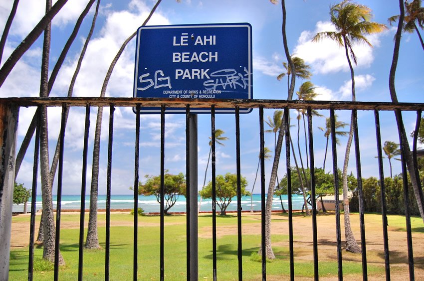 Leahi Beach Park on Oahu