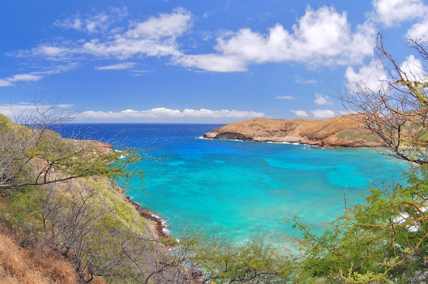 Azure blue water at Hanauma Bay