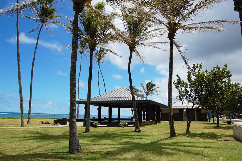 Pavilion and restrooms