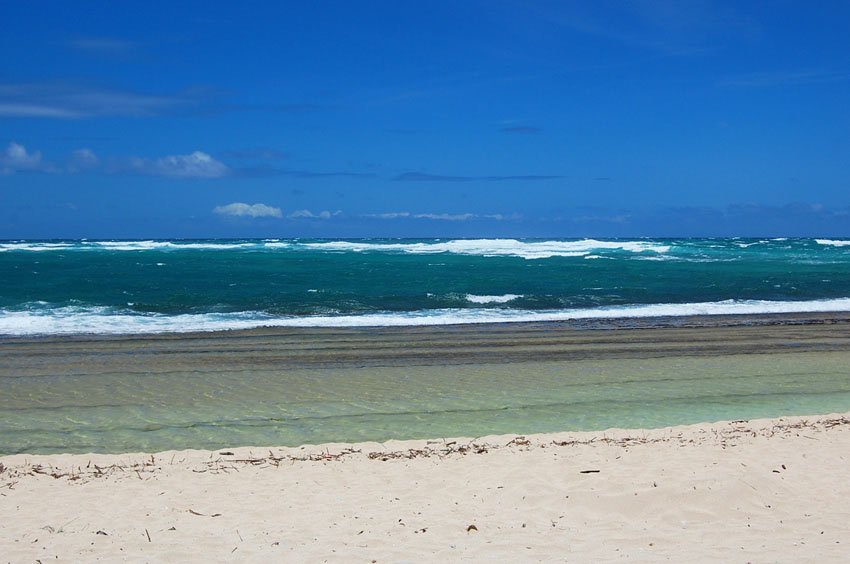 Remote Oahu beach