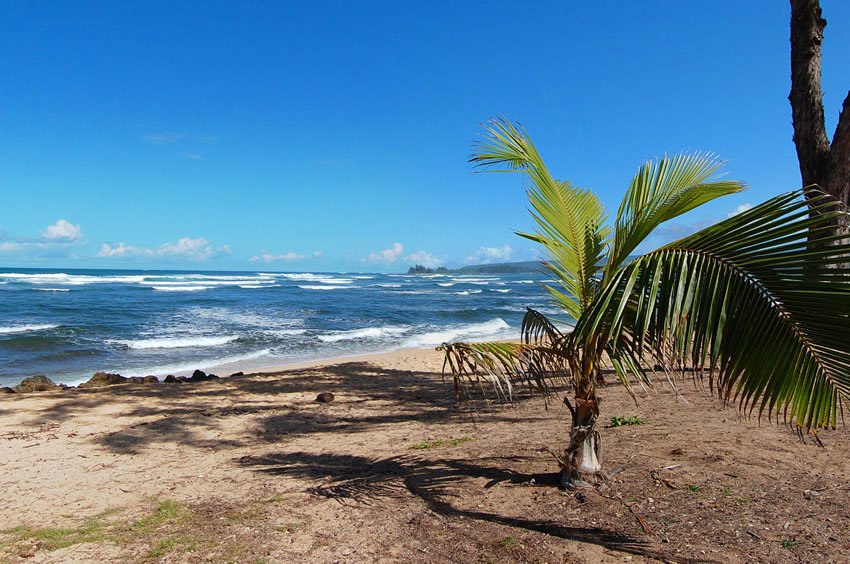 Small sandy beach