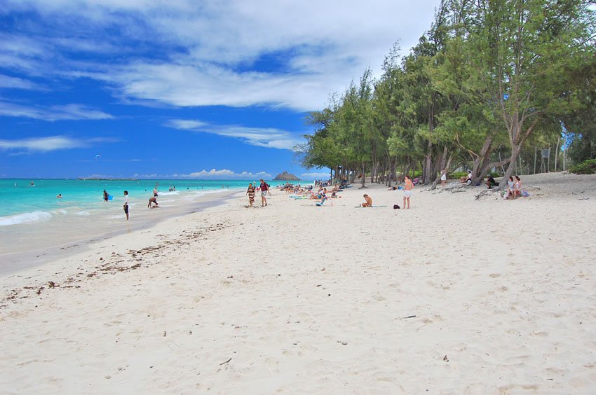 White-sand beach