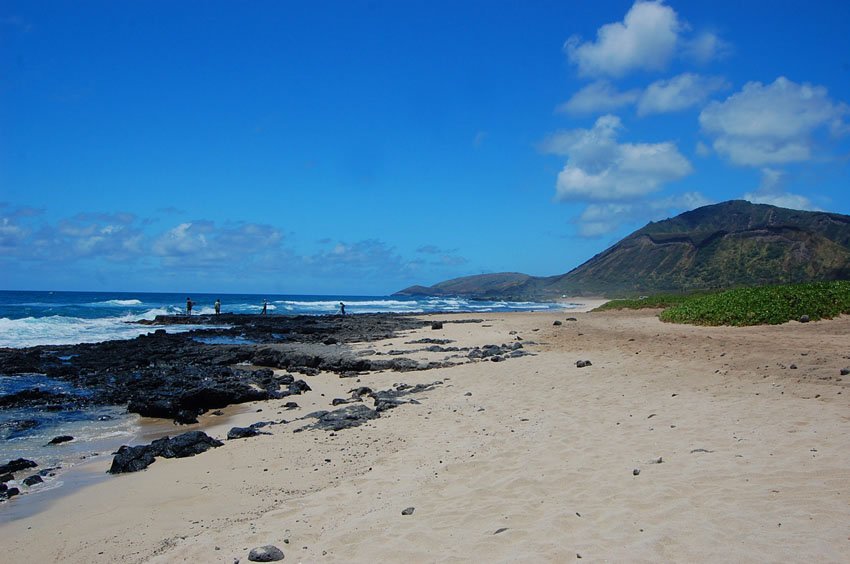 Long sandy beach