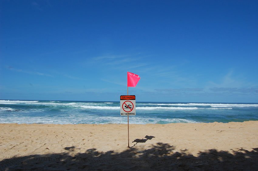 High surf in the winter