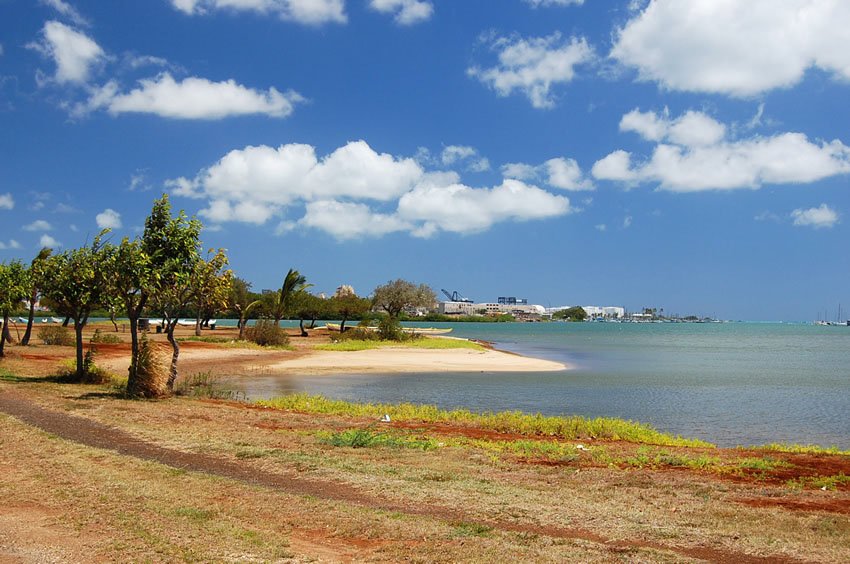 Next to Honolulu International Airport