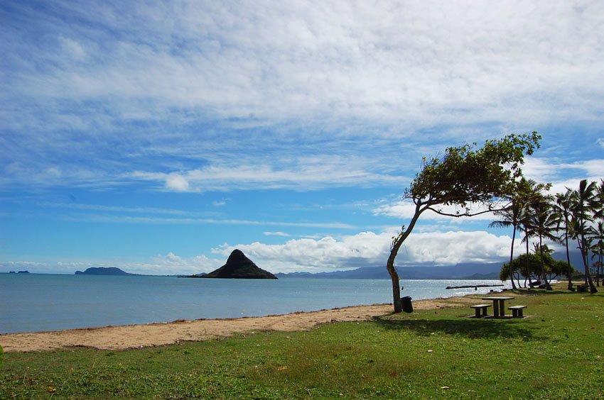 Beach park near Kualoa Ranch