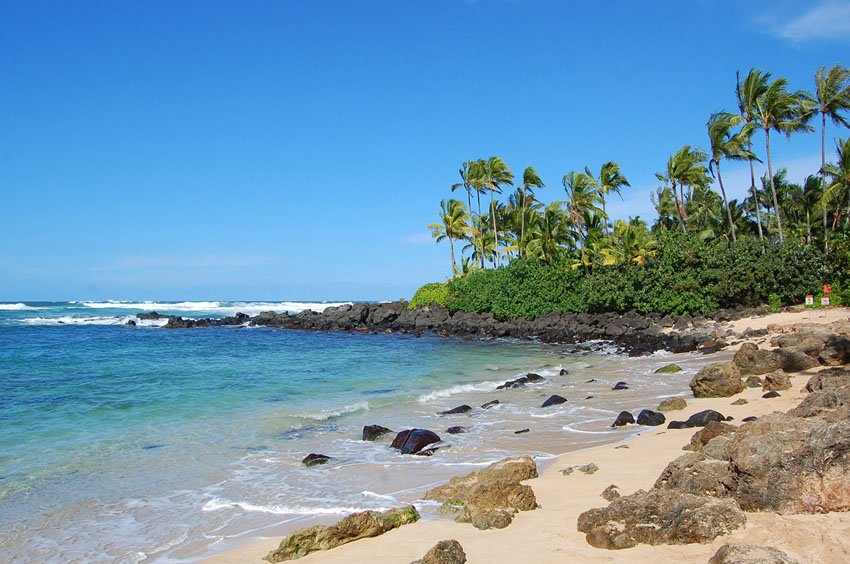 Lava rocks on the beach