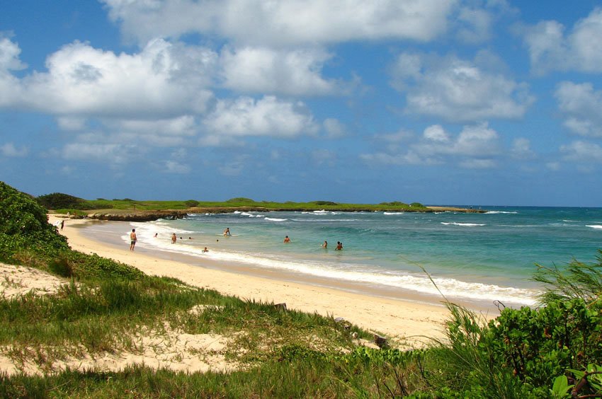 People relaxing on the beach