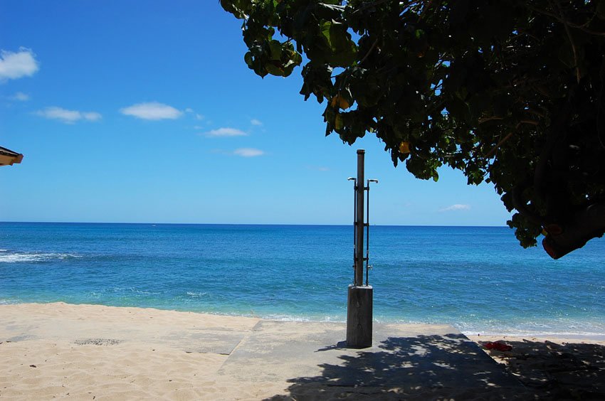 Beachfront shower