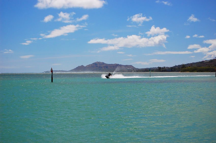 Jet skiing