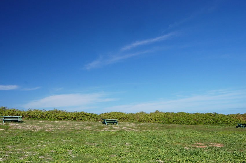 No shade on Mokule'ia Park