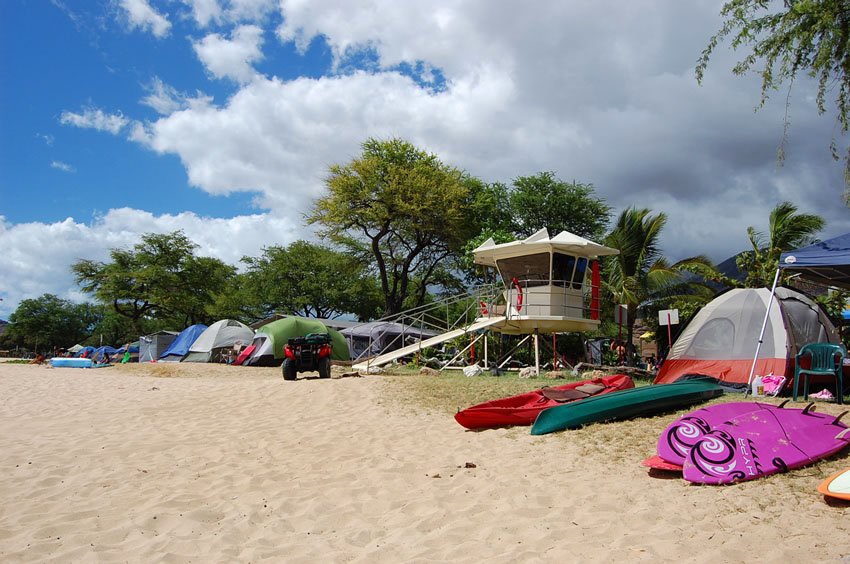 Busy weekend at Nanakuli Beach