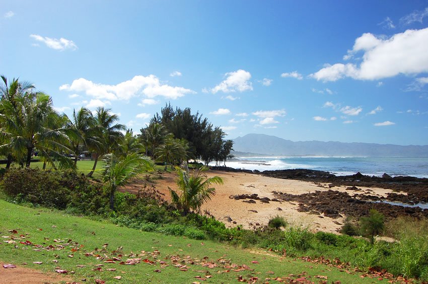 Small sandy beach