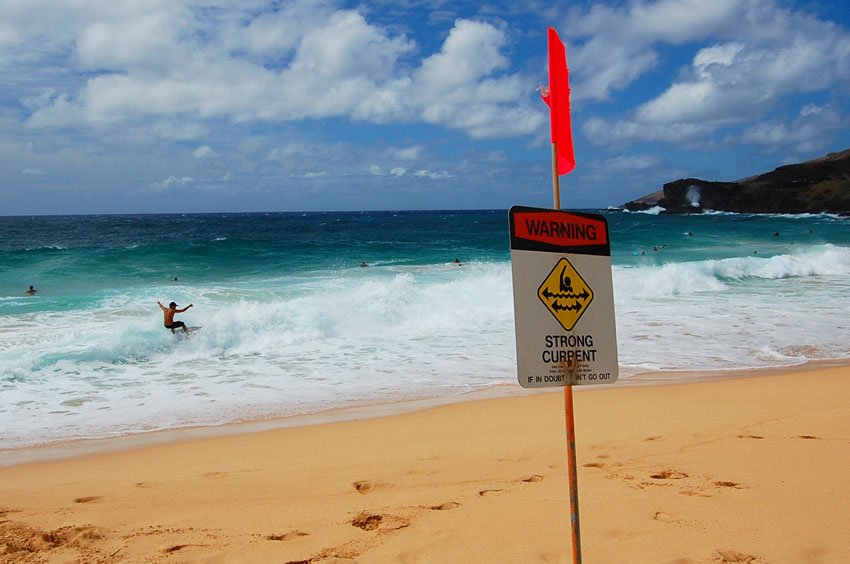 Red warning flags present year-round