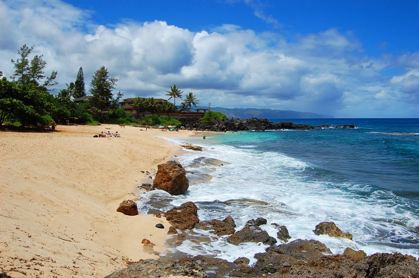 Lava rocks on the beach