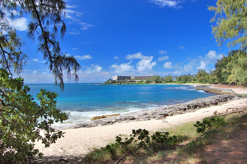 Turtle Bay Resort in the distance