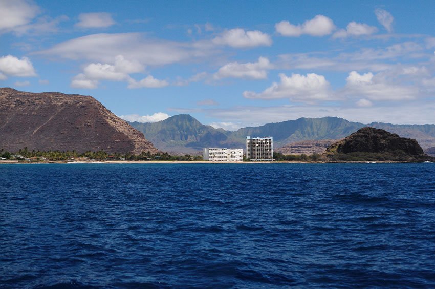 View from the ocean