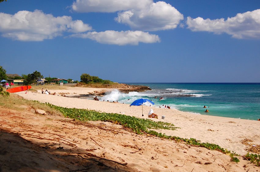 Southern end of the beach