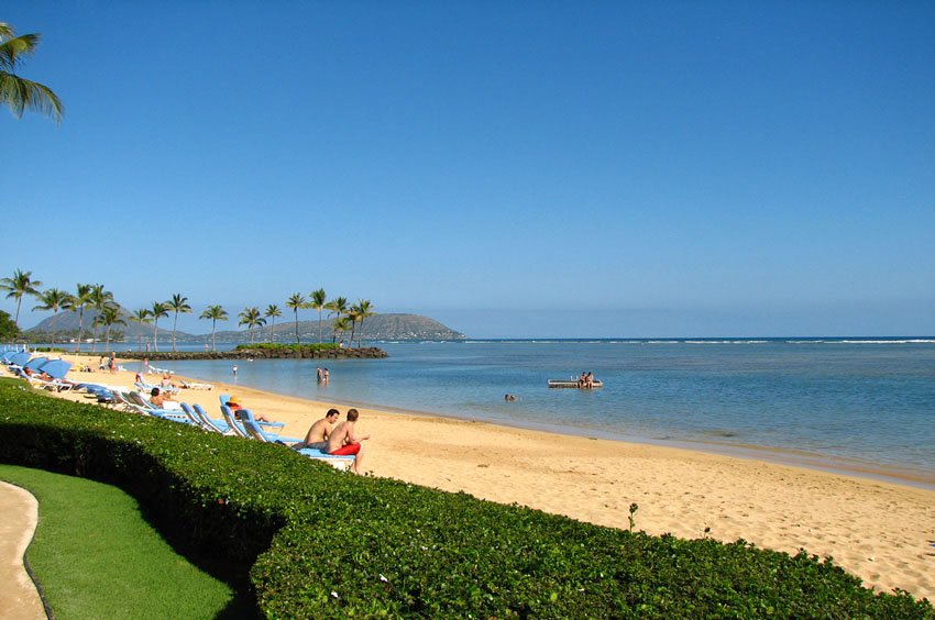 White sand beach