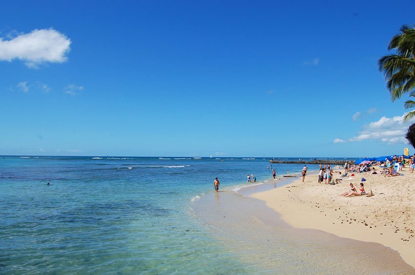 Area near Outrigger Reef Hotel