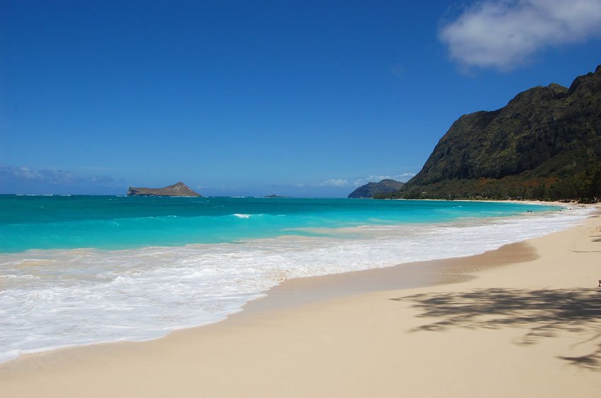 View to southern end of Waimanalo