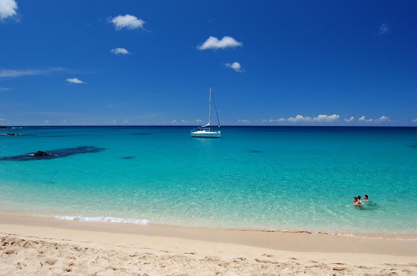 Waimea Bay in the summer