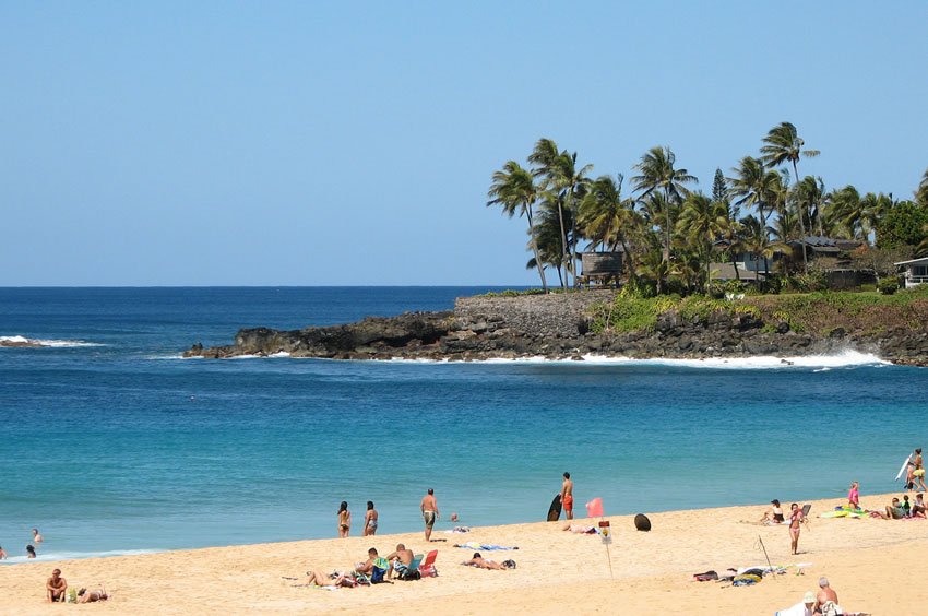 World-famous surfing beach