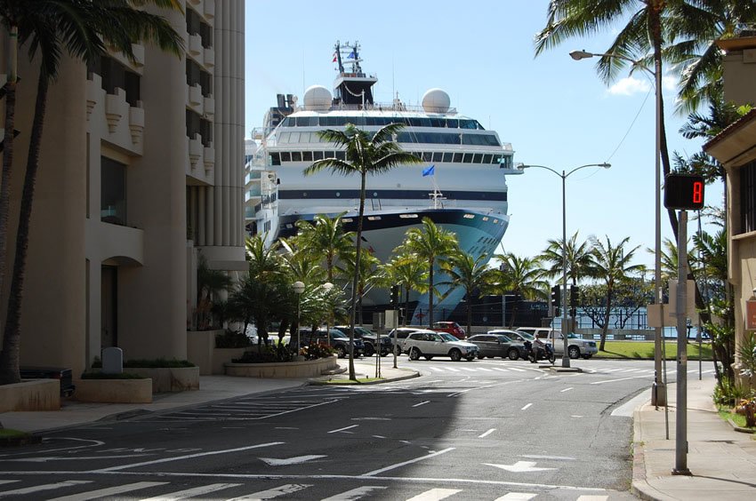 View to Honolulu Harbor