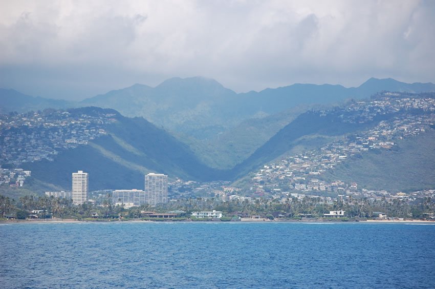 View from the ocean