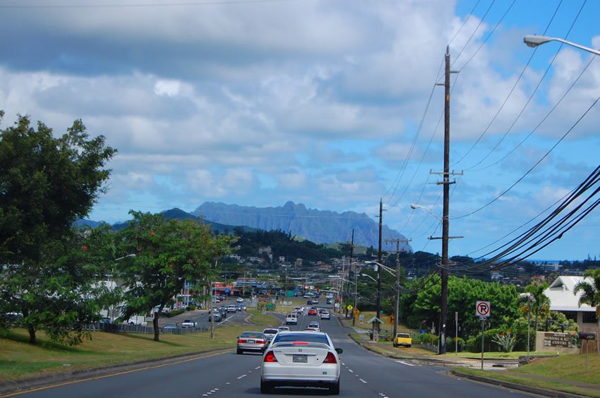 Driving to Kane'ohe