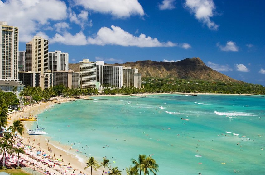 Diamond Head and Waikiki Beach