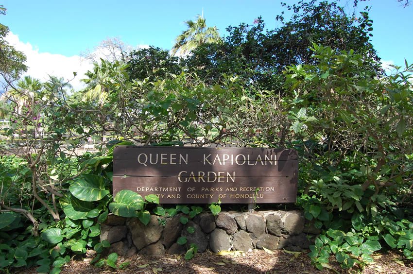 Queen Kapiolani Garden on Oahu