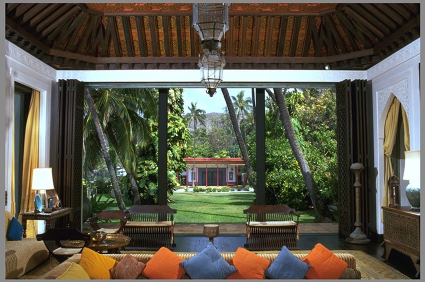 View from living room to Playhouse