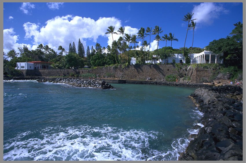 View of Shangri La from the jetty